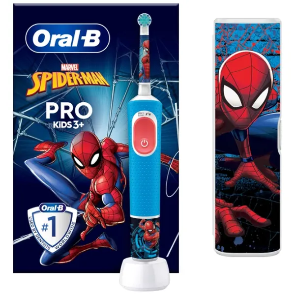 Зубная электрощетка Braun Kids Vitality D103 Spiderman PRO 2D / Синий photo 4