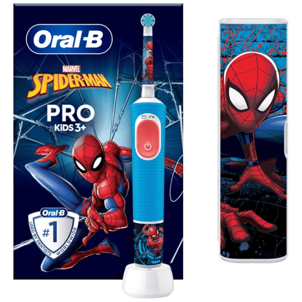 Зубная электрощетка Braun Kids Vitality D103 Spiderman PRO 2D / Синий photo 4
