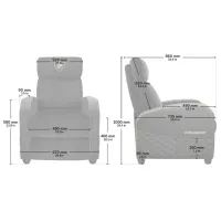 Игровое кресло Cougar Ranger Elite Черный Navy Blue photo 9