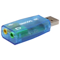 Адаптер Gembird SC-USB-02 USB / Синий