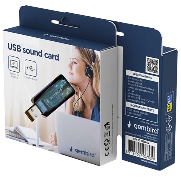 Adaptor Gembird SC-USB-02 USB / Blue photo 4