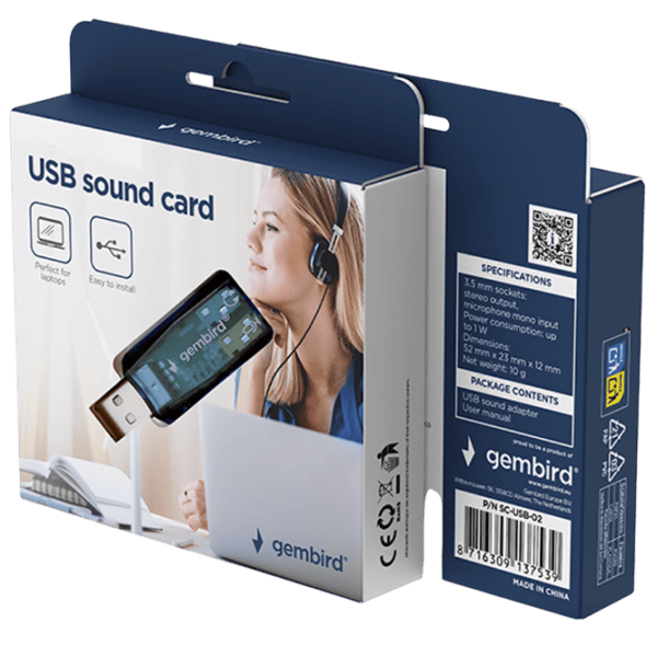 Adaptor Gembird SC-USB-02 USB / Blue photo 4