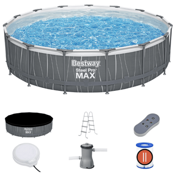 Piscină Bestway STEEL PRO MAX 14970 l/ Cu cadru/ Gray photo 2