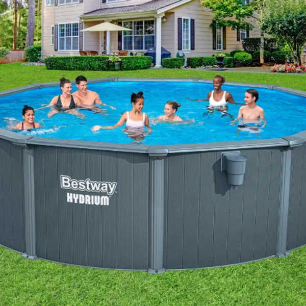 Бассейн Bestway Hydrium 21490 л/ Каркасный/ Серый photo 11