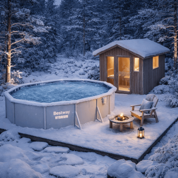 Piscină Bestway Hydrium 19929 l/ Cu cadru/ Gray photo 5