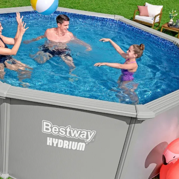 Бассейн Bestway Hydrium 10990 л/ Каркасный/ Серый photo 7