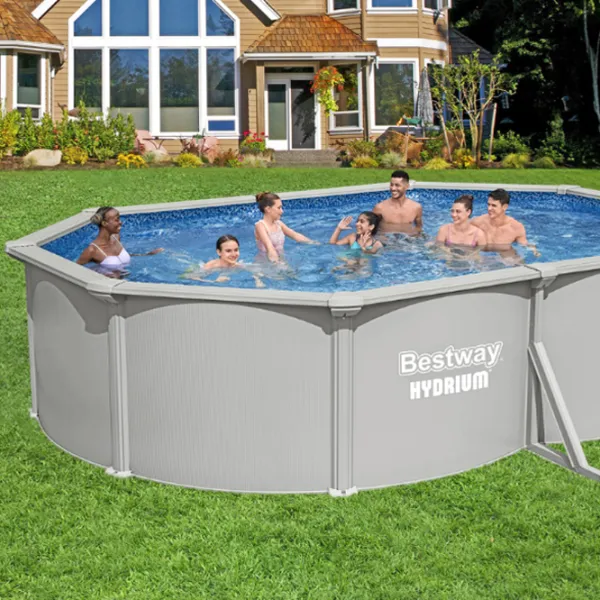 Piscină Bestway Hydrium 16296 l/ Cu cadru/ Gray photo 6