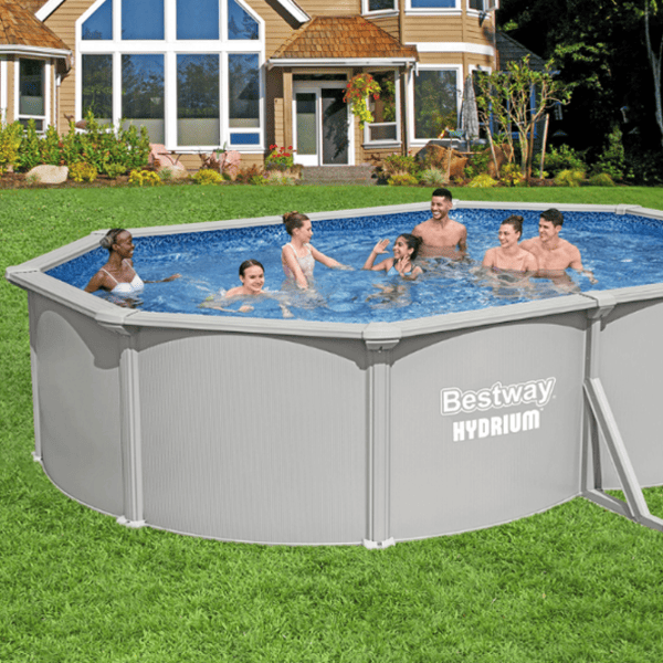 Piscină Bestway Hydrium 16296 l/ Cu cadru/ Gray photo 6