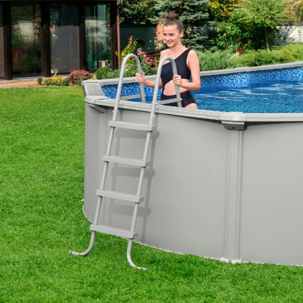Piscină Bestway Hydrium 16296 l/ Cu cadru/ Gray photo 7