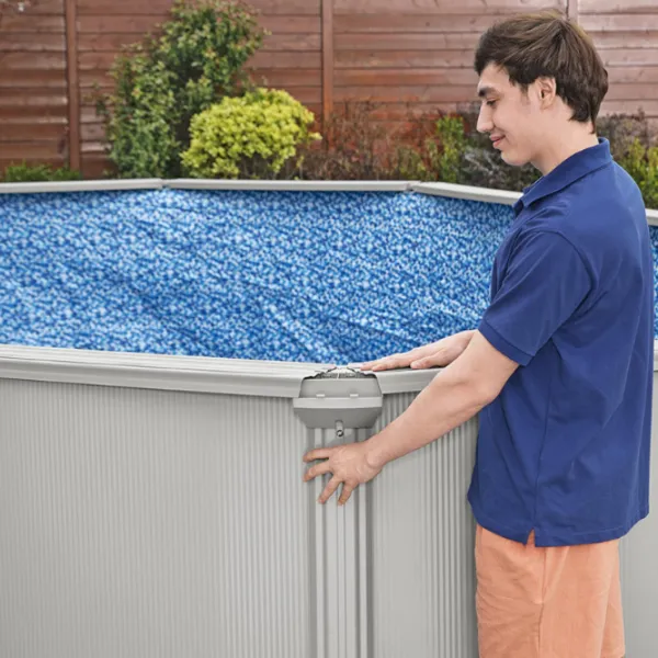 Piscină Bestway Hydrium 16296 l/ Cu cadru/ Gray photo 12