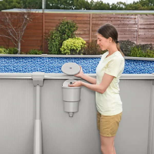 Piscină Bestway Hydrium 16296 l/ Cu cadru/ Gray photo 13