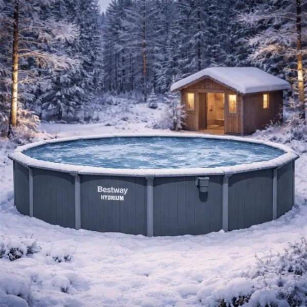 Piscină Bestway Hydrium 49200 l/ Cu cadru/ Gray photo 8