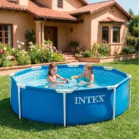 Бассейн Intex Metal Frame 2843 л/ Каркасный/ Синий photo 2