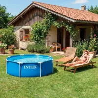 Бассейн Intex Metal Frame 2843 л/ Каркасный/ Синий photo 5