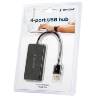Адаптер Gembird UHB-U2P4-04 USB 2.0 / Черный photo 3