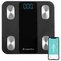 Cântar de podea Insportline Syncale 20 180 kg / Black