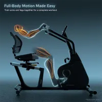 Bicicletă fitness Insportline ZenSeat 100 / Black photo 8