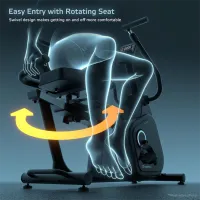 Bicicletă fitness Insportline ZenSeat 100 / Black photo 10