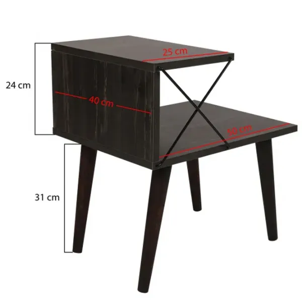 Тумбочки Trendy Cruce 55 x 50 x 40см / ДСП / Темно Коричневый photo 8