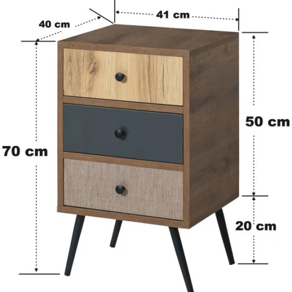 Тумбочки Trendy Fairway 70 x 41 x 40см / ДСП меламин / Коричневый  photo 5