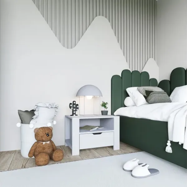 Тумбочки Trendy Duru 45 x 60 x 42см / ДСП меламин / White photo 3