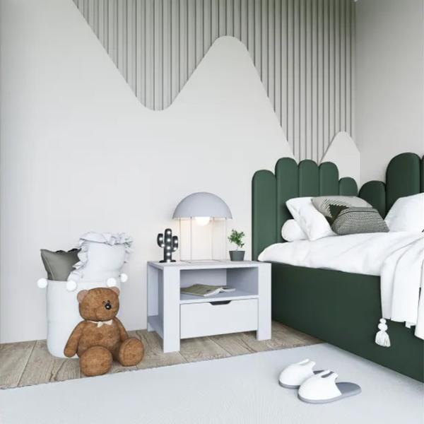 Тумбочки Trendy Duru 45 x 60 x 42см / ДСП меламин / White photo 3