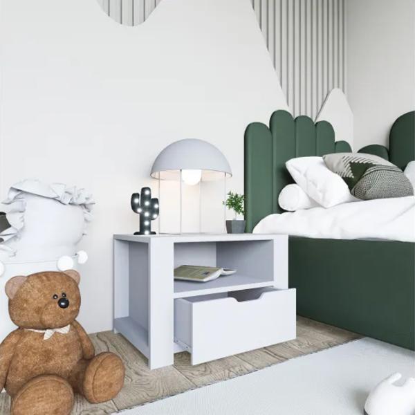 Тумбочки Trendy Duru 45 x 60 x 42см / ДСП меламин / White photo 4