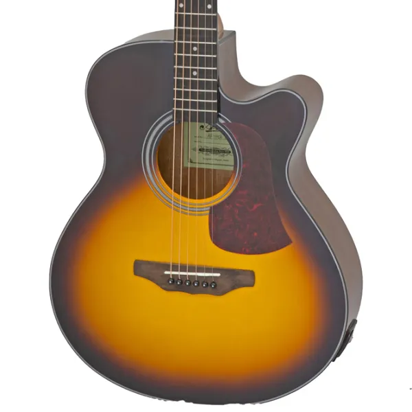 Chitară electro-acustică Aria AF-10CE 4/4, Folk, Tobacco Brown Sunburst photo 3