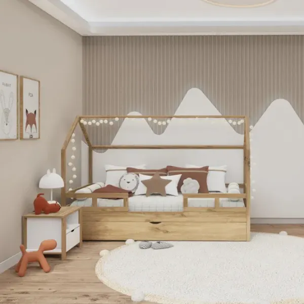 Тумбочки Trendy Nisan 45 x 60 x 42см / ДСП меламин / Дуб photo 4