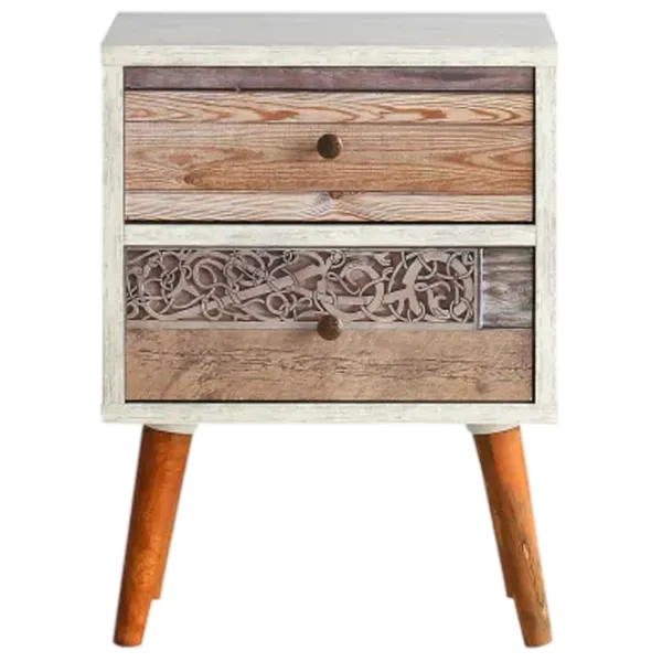 Noptiere Trendy Malmo 55 x 40 x 35 / PAL melaminat / White photo 1
