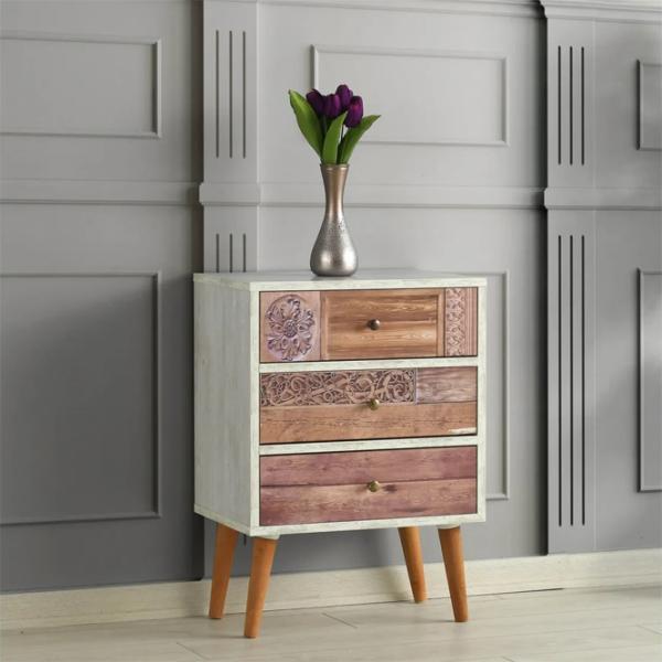 Тумбочки Trendy Liza 68 x 50 x 35см / ДСП меламин / White photo 4