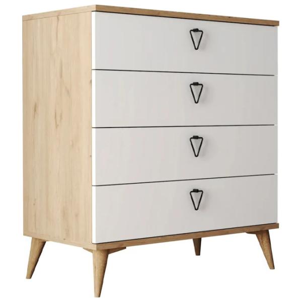 Comodă Trendy Versa-Ce 90.8 x 80 x 45 / PAL / Alb photo 2