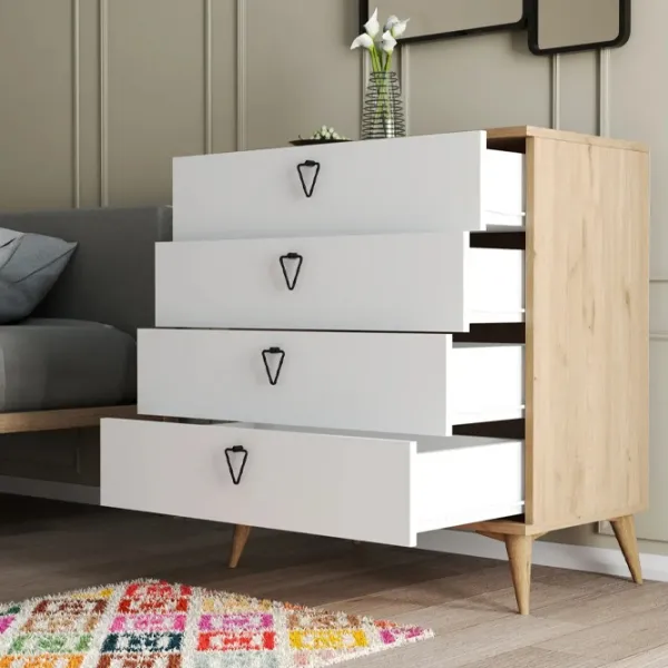 Comodă Trendy Versa-Ce 90.8 x 80 x 45 / PAL / Alb photo 3