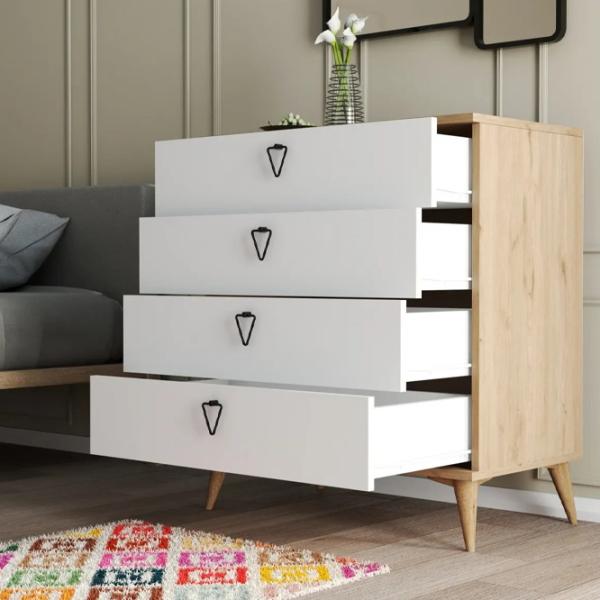 Comodă Trendy Versa-Ce 90.8 x 80 x 45 / PAL / Alb photo 3