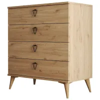 Comodă Trendy Versa 91 x 80 x 45 / PAL / Stejar