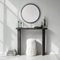Комод Trendy Ikigai 85 x 100 x 30см / Массив / Антрацит photo 2