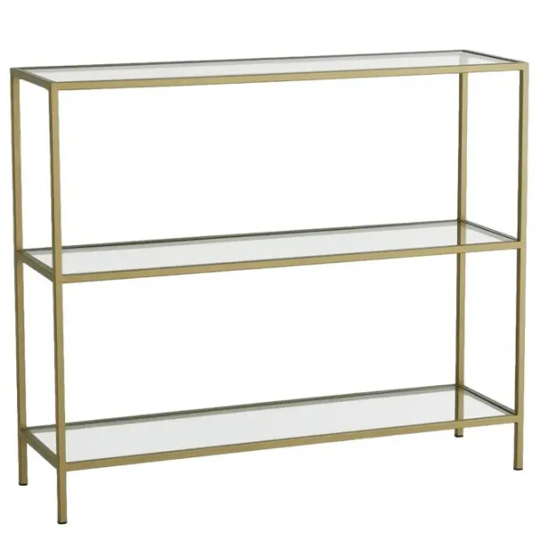 Comodă Trendy D101 85 x 100 x 30 / Sticlă / Gold photo 1