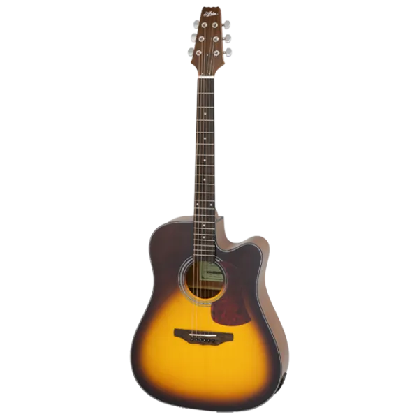 Электроакустическая гитара Aria AD-10CE 4/4, Dreadnought, Табачный санбёрст photo 1