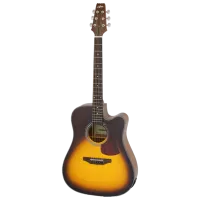 Chitară electro-acustică Aria AD-10CE 4/4, Dreadnought, Tobacco Brown Sunburst