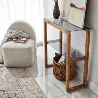 Комод Trendy Via 85 x 85 x 31см / Массив / Орех photo 4