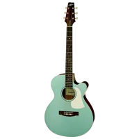 Chitară electro-acustică Aria FET-R1 4/4, Jumbo, Aquamarine blue