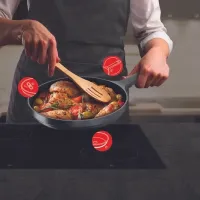 Tigaie Tefal Trattoria Pro G6120444 Universală / 24 cm / Black photo 4