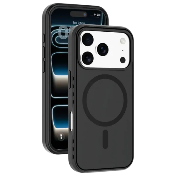 Husă pentru smartphone Apple iPhone 17 Pro Max Cellularline / MagSafe Back / TPU / Black photo 2