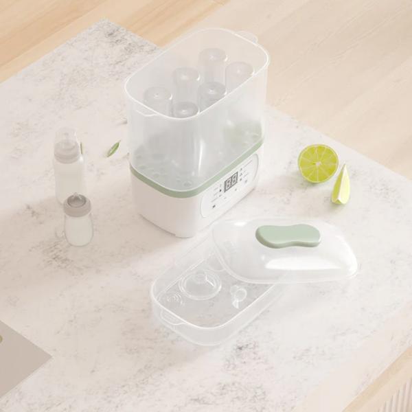 Sterilizator Momcozy Bottle Sterilizer and Dry 8 in 1  / cu abur / White
 photo 4