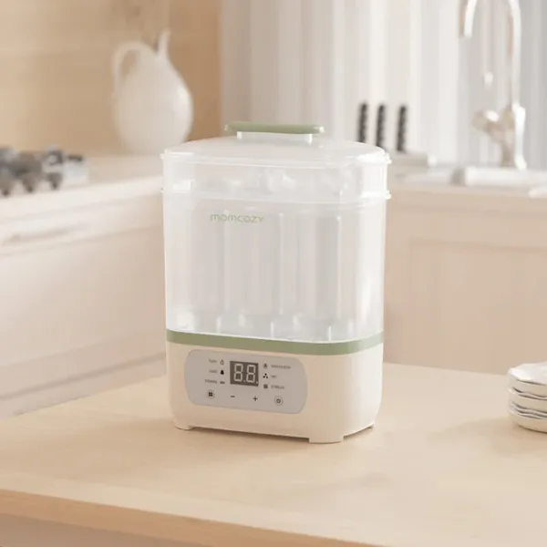 Sterilizator Momcozy Bottle Sterilizer and Dry 8 in 1  / cu abur / White
 photo 6