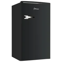 Frigider Starcrest SRF-86BK Retro cu congelator sus 85 l / 84 cm / Black photo 2