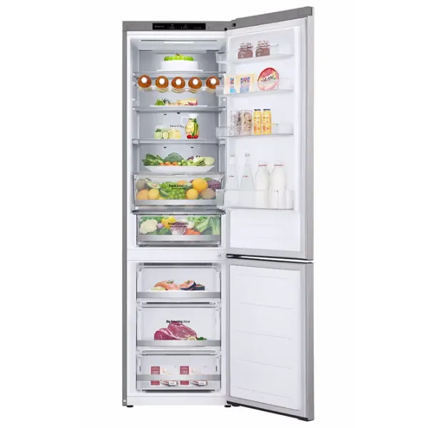 Frigider LG GBV7280DPY cu congelator jos 387 l / 203 cm / Inox photo 6