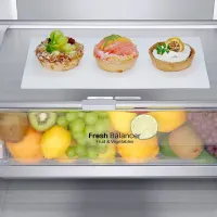 Frigider LG GBV7280DPY cu congelator jos 387 l / 203 cm / Inox photo 9