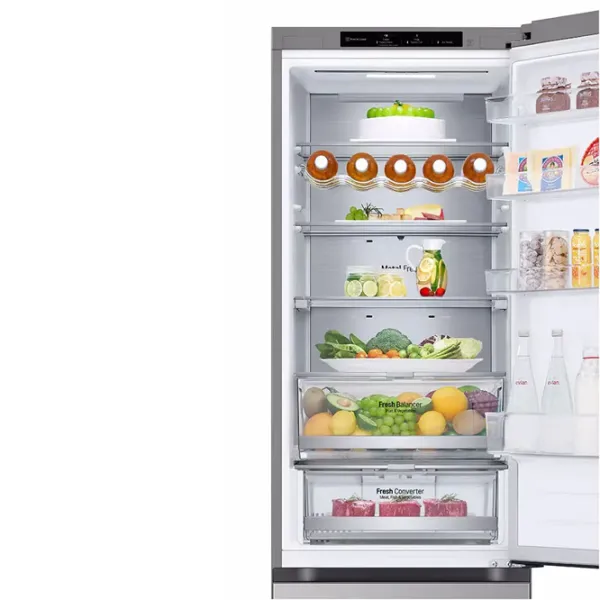 Frigider LG GBV7280DPY cu congelator jos 387 l / 203 cm / Inox photo 11