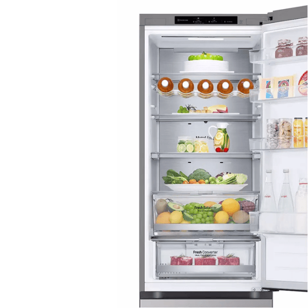 Frigider LG GBV7280DPY cu congelator jos 387 l / 203 cm / Inox photo 11
